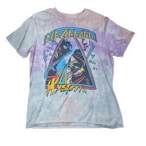 Def Leppard Hysteria Purple Tie Dye Band T-shirt Large